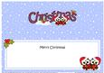 Large Dl Christmas Little Hoot Owls Love Insert