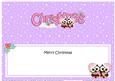 Large Dl Christmas Little Hoot Owls Love Insert