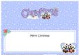 Large Dl Christmas Little Hoot Owls Love Insert