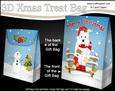 3D Little Christmas Westie Dog Gift Bag Mini Kit