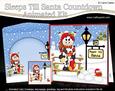3D Christmas Billy Bull Sleeps Till Santa Countdown Card