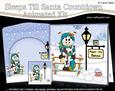 3D Christmas Billy Bull Sleeps Till Santa Countdown Card