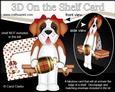 3D on the Shelf Card Kit - Little St Bernard Dog Lady