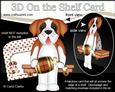 3D on the Shelf Card Kit - Little St Bernard Dog Tex