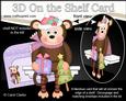 3D on the Shelf Card Kit - Little Christmas Monkey