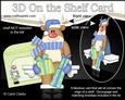 3D on the Shelf Card Kit - Christmas Rudolph's Presents