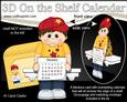 3D on the Shelf Everlasting Calendar Kit - Young Boy Boyd
