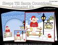 3D Christmas Baa Humbug Lamb Sleeps Til Santa Countdown Card