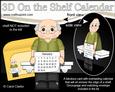 3D on the Shelf Everlasting Calendar Kit - Old Man Mason