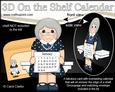 3D on the Shelf Everlasting Calendar Kit - Old Lady Peggy