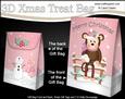 3D Little Christmas Monkey Gift Bag Mini Kit