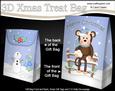 3D Little Christmas Monkey Gift Bag Mini Kit