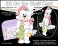 3D on the Shelf Card Kit - Little Christmas Bichon Frise Dog