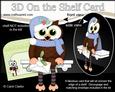 3D on the Shelf Card Kit - Christmas Little Hoot Owl