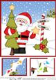 8 x 8 Christmas Santa's Tree Corner Topper