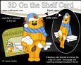 3D on the Shelf Card Kit - Little Christmas Lion