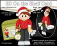 3D on the Shelf Card Kit - Little Christmas Tipple Champers