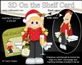 3D on the Shelf Card Kit - Little Christmas Tipple Champers