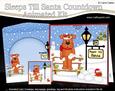 3D Christmas Rusty Dog Sleeps Till Santa Countdown Card