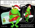 3D on the Shelf Card Kit - Little Christmas Freddy Frog