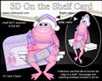 3D on the Shelf Card Kit - Little Christmas Freddy Frog