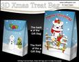 3D Little Christmas Cat Gift Bag Mini Kit