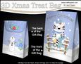 3D Little Christmas Cat Gift Bag Mini Kit