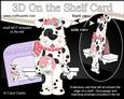 3D on the Shelf Card Kit - Little Christmas Spotty Dog