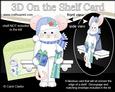 3D on the Shelf Card Kit - Little Christmas Mouse
