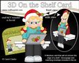 3D on the Shelf Card Kit - Little Christmas Computer Girl