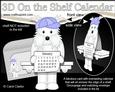3D on the Shelf Everlasting Calendar Kit - Little Westie Dog