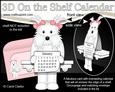 3D on the Shelf Everlasting Calendar Kit - Little Westie Dog