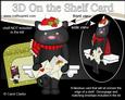 3D on the Shelf Card Kit - Little Christmas Cat Sooty
