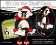 3D on the Shelf Card Kit - Little Christmas Puffin