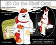 3D on the Shelf Card Kit - Little Christmas Polar Bear Ben