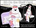 3D on the Shelf Card Kit - Little Christmas Polar Bear Ben