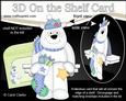 3D on the Shelf Card Kit - Little Christmas Polar Bear Ben