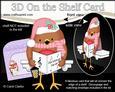 3D on the Shelf Card Kit - Little Christmas Bobbin Robin