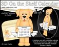3D on the Shelf Everlasting Calendar Kit - Labrador Dog