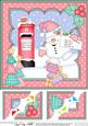 8 x 8 Christmas Snowball Sam Santa Letter Scalloped Corner