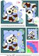 Christmas Little Hoot Owl's Stocking Shell Edged Stacker