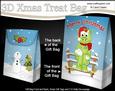 3D Little Christmas Dinosaur Gift Bag Mini Kit