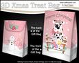 3D Little Christmas Spotty Dog Gift Bag Mini Kit