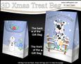 3D Little Christmas Spotty Dog Gift Bag Mini Kit