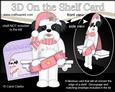 3D on the Shelf Card Kit - Little Christmas Shih Tzu Dog