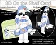 3D on the Shelf Card Kit - Little Christmas Shih Tzu Dog
