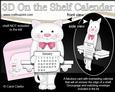 3D on the Shelf Everlasting Calendar Kit - Little Cat