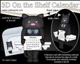 3D on the Shelf Everlasting Calendar Kit - Little Cat
