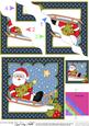 Christmas Sledging Santa Wavy Corner Side Stacker
