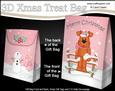 3D Little Christmas Rusty Dog Gift Bag Mini Kit